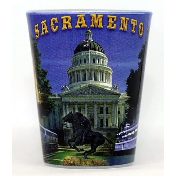 Sacramento California Photo Collage Shot Glass