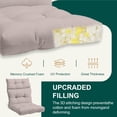 thumbnail image 4 of XXLYY Outdoor High Back Chair Cushions 2-Pack, 44”x22”x4” Waterproof Fade-Resistant Cushions with Ties for Adirondack & Rocking Chairs, 4 of 7