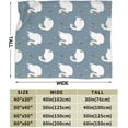 thumbnail image 3 of Swan Blanket for Boys Girls, Cute Swan Themed Design Printed Throw Blankets for Kids Lap, Chair, Warm Soft Cozy Blanket, 30"x 40", 3 of 6
