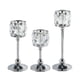 thumbnail image 1 of Candelabro de cristal moderno, candelabro de pilar, soporte para velas de té para plata SML, 1 of 7