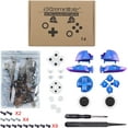 thumbnail image 6 of eXtremeRate Multi-Colors Luminated DTFS LED Kit V2, Thumbsticks Dpad ABXY ZR ZL L R Buttons Chameleon Purple Blue Classical Symbols Keys for Nintendo Switch Pro Controller - Controller NOT Included, 6 of 8