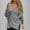 🔥 Gray, variant on Sentmoon Women's Sweaters V Neck Warm Knitted Long Sleeve Woman Clothes Solid Color Plus Size Loose Business Casual Outfits for Women Fashion Fall and Winter for Playdates & Hangouts XXL