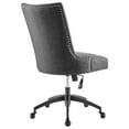 thumbnail image 4 of Modway Empower Channel Tufted Fabric Office Chair in Black Gray, 4 of 9