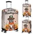 thumbnail image 2 of Happy Thanksgiving Boxer Welcome Thankful Fall Autumn Pumpkin Travel Luggage Cover Boxers Dog Lover Gifts Idea Suitcase Dust Protective Decor - 02021, 2 of 5