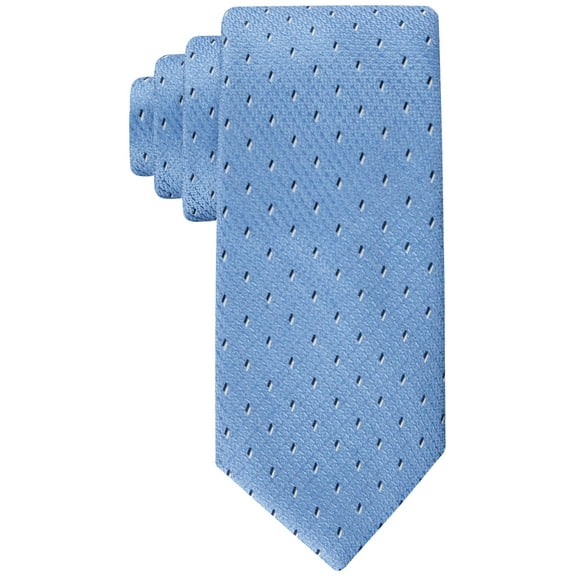 Tommy Hilfiger Men's Geo Print Tie Light Blue Necktie