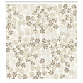 thumbnail image 3 of Ambesonne Summer Shower Curtain, Flowers Bouquet Blooms, 69"Wx70"L, Beige Umber Cream, 3 of 3