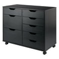 thumbnail image 1 of Winsome Halifax 6 Drawer Multi Storage Mobile Cabinet Black  Finish, 1 of 12