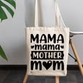thumbnail image 2 of Mama, Mother, Mom, Mother's Day, 12oz Canvas Tote Bag, 2 of 3