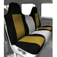 thumbnail image 2 of CalTrend Front Highback Buckets Tweed Seat Covers for 1980-1995 Jeep CJ7|Wrangler - JP127-12TT Yellow Insert with Black Trim, 2 of 2