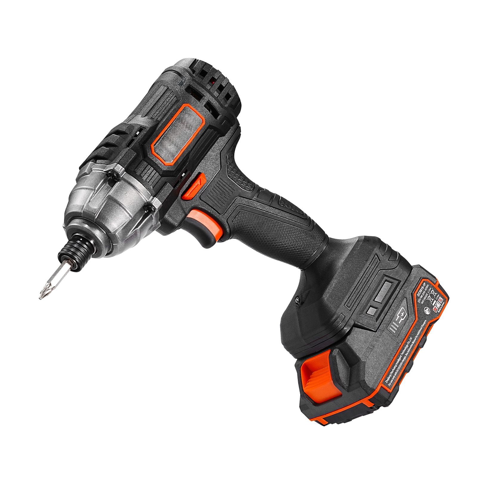 Dranite 20V MAX Cordless Impact Driver Kit with 1/4 Inch Hex Chuck, 2800 RPM, 2 Batteries, Charger, 10 Bits, and LED Light for Furniture Assembly, Electrical & Home Repair Projects