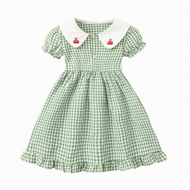 gdxvjhbj Robe Fluide pour Fille Robe de Concours pour Bébé Fille Robes en Dentelle Brodée Robe pour Tout-Petit 4T 5T (Bleu, 4-5 Ans)