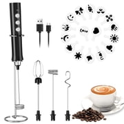 IMAGE Rechargeable Milk Frother Electric Foam Maker for Coffee Latte