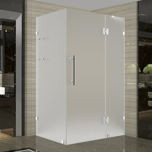 Aston Sen992f-4632-10 72" High X 46" Wide X 32" Deep Hinged Frameless Shower Enclosure -