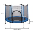 thumbnail image 4 of Trampolín Infantil 55 con red de seguridad acero 6 patas Modelo Azul, 4 of 4