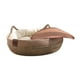 thumbnail image 3 of Nido de cesta de cama de gato, cómodo con un cojín extraíble, scratcher suave de cuatro temporadas, tabla de rascado de gatos para gatos grandes de L, 3 of 8