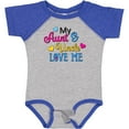 thumbnail image 3 of Inktastic My Aunt and Uncle Love Me with Hearts Boys or Girls Baby Bodysuit, 3 of 5