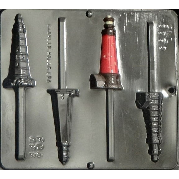 3363 Lighthouse Lollipop Chocolate Candy Mold