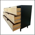 thumbnail image 5 of 59.06"6-Drawers Rattan Storage Cabinet Rattan Drawer,for Bedroom,Living Room, Black (Same SKU:W757132849), 5 of 9
