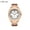 RoseGoldShellWhiteSurfaceSteelStrip, variant on Men's Quartz Movement Wristwatch, Black
