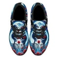 thumbnail image 2 of Skull Couple Valentine Day Love Never Dies Shoes Sneakers for Women Men Black Size 8.5, 2 of 7