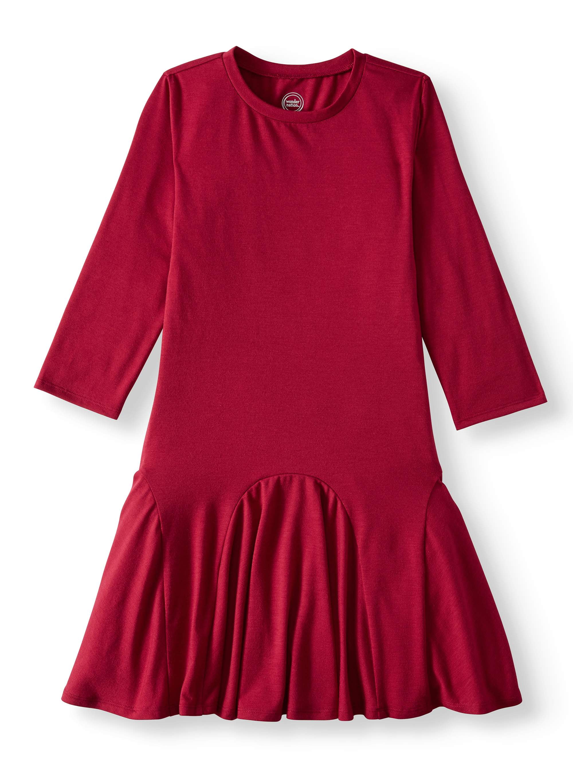 girls long sleeve skater dress