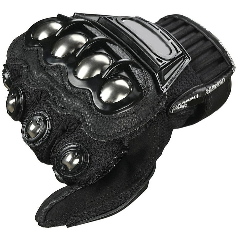 JIEKAI XL Riding Biker Gloves, Steel Knuckle Motorcycle