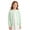 Light Green, variant on Girls Knit Cardigan Cute Hollow Long Sleeve Button-Up Knit Coverups Solid Casual Kids Preppy Sweater Outerwear