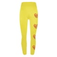 thumbnail image 6 of Feancey Lightning Sales of Today Womens Leggings Tummy Control Dressy Casual Heart Print Workout Tights Valentines Day Stretchy High Waist Sports Yoga Pants Yellow M, 6 of 7