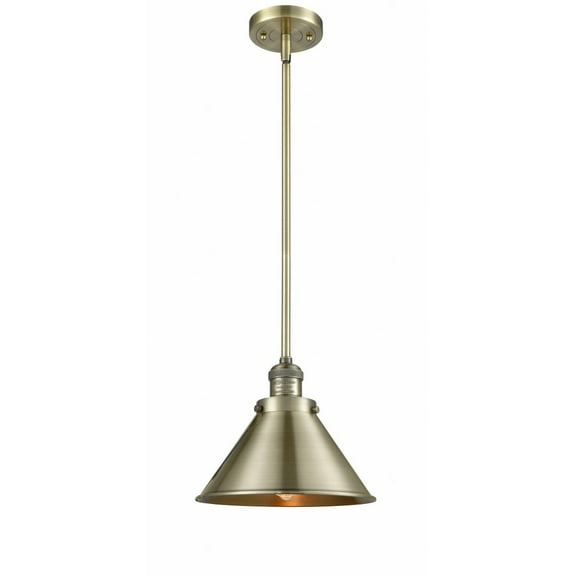 Innovations Lighting  Briarcliff - 1 Light 10" Mini Pendant Antique Brass