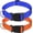 Navy Blue Orange, variant on Minzimin 2pcs Reflective Nylon Dog Collars 2pcs,with Quick Release Buckle,Adjustable Safety Nylon Collars for Small Medium Large Dogs