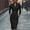 #297-Black, variant on Taylonsss Women's Solid V-Neck Belted Waisted Long Sleeve Casual Dress for Daily Party Wedding