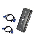 thumbnail image 1 of 4 Port Kvm Switch USB 2.0 VGA Splitter Printer Mouse Keyboard Pendrive Share Switcher 1920*1440 VGA Switch Box Adapter ,Fast and Stable Transmission, 1 of 7