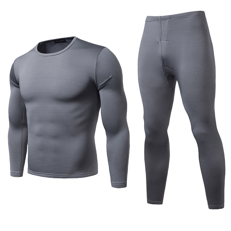 Cathery Mens Compression Winter Base Layer Thermal Shirt Pants Set - image 5 of 6