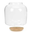 thumbnail image 4 of Airtight Glass Jar with Bamboo Lid for Home Use MultiFunctional Storage Container Transparent 1.5L, 4 of 4
