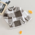 thumbnail image 3 of Okbabeha Toddler Baby Girl Plaid Zipper Jacket Kids Sleevless Fall Winter Warm Waistcoat Vest Pocket Coat Tops, 3 of 5