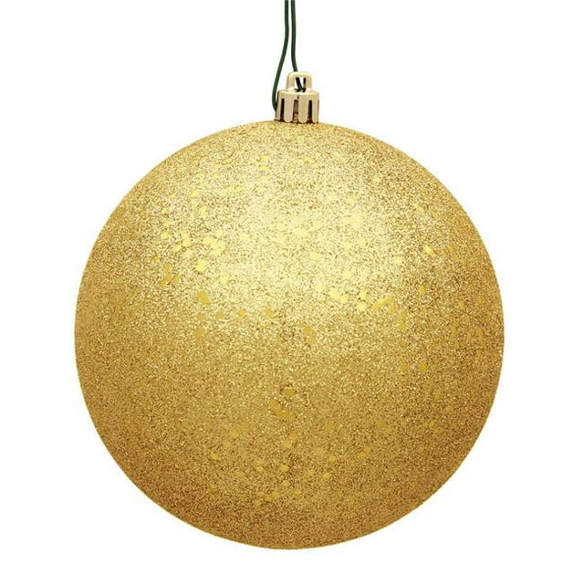 Vickerman N591237DQ Boule de Sequins Or Miel 4.75 Po avec Perçage 4 par Sac