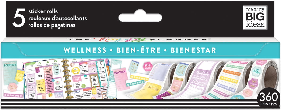 Happy Planner Sticker Roll-Wellness
