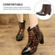 thumbnail image 5 of EeaseMX 1 par de botas de lluvia cortas antideslizantes de tacón alto con cremallera lateral a la moda, 5 of 7