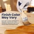thumbnail image 6 of Emma + Oliver 2-Pack Hand Scraped and Stained Dark Natural Finish X-Back Chair, 6 of 14