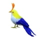thumbnail image 1 of Pájaro artificial de plumas realistas, pájaro decorativo, pájaro artificial, pájaro del bosque. 2, 1 of 9