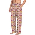 thumbnail image 2 of Daiia colorful Butterfly Daisy Men's Sleep Pant with Pockets and Drawstring,Pajama Pants-Medium, 2 of 9