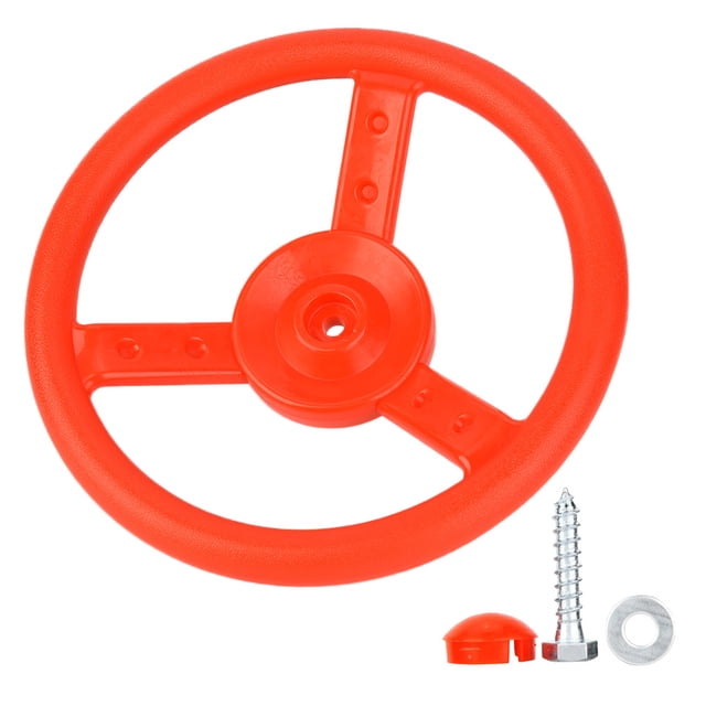 Accesorios de juego de columpio de juguete con volante pequeño para patio de juegos al aire libre de plástico (rojo) YUNYI BRAND Deportes
