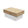 thumbnail image 3 of MOBI Mesa de Centro rectangular Modelo Congo Color Blanco y Café, 3 of 5