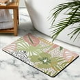 thumbnail image 2 of Safe & Stylish Abstract Plant Design Bath Mats in Pink Boho - Non-Slip, Washable for Bathroom Sink, Tub, Shower!, 2 of 5