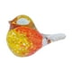thumbnail image 5 of Bonita mini figura de pájaro de cristal artesanal, escultura de pájaro de cristal multicolor para habitación. Rojo, 5 of 8