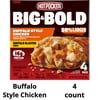 Hot Pockets Frozen Snacks Big and Bold Buffalo Style Chicken Sandwich, 27 oz, 4 Count (frozen)