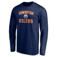 thumbnail image 2 of Men's Navy Edmonton Oilers Victory Arch Long Sleeve T-Shirt, 2 of 3