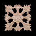 thumbnail image 4 of Compatible With1x Rubber Wood Carved Onlay Applique Diy Decor #b:15*15cm, 4 of 5