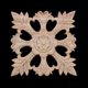 thumbnail image 4 of 1x apliques de madera de caucho tallados decoración artesanal # b: 15*15cm, 4 of 5