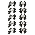 thumbnail image 3 of dianhelloya 10 Pcs Nail 3D Effect Bow Heart Rhinestone Lightweight Nail Decoration Contrast Color Nail DIY Anti-crash Glitter Black, 3 of 8